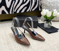 SL BLAKE SLINGBACK PUMPS CARAMEL CALFSKIN