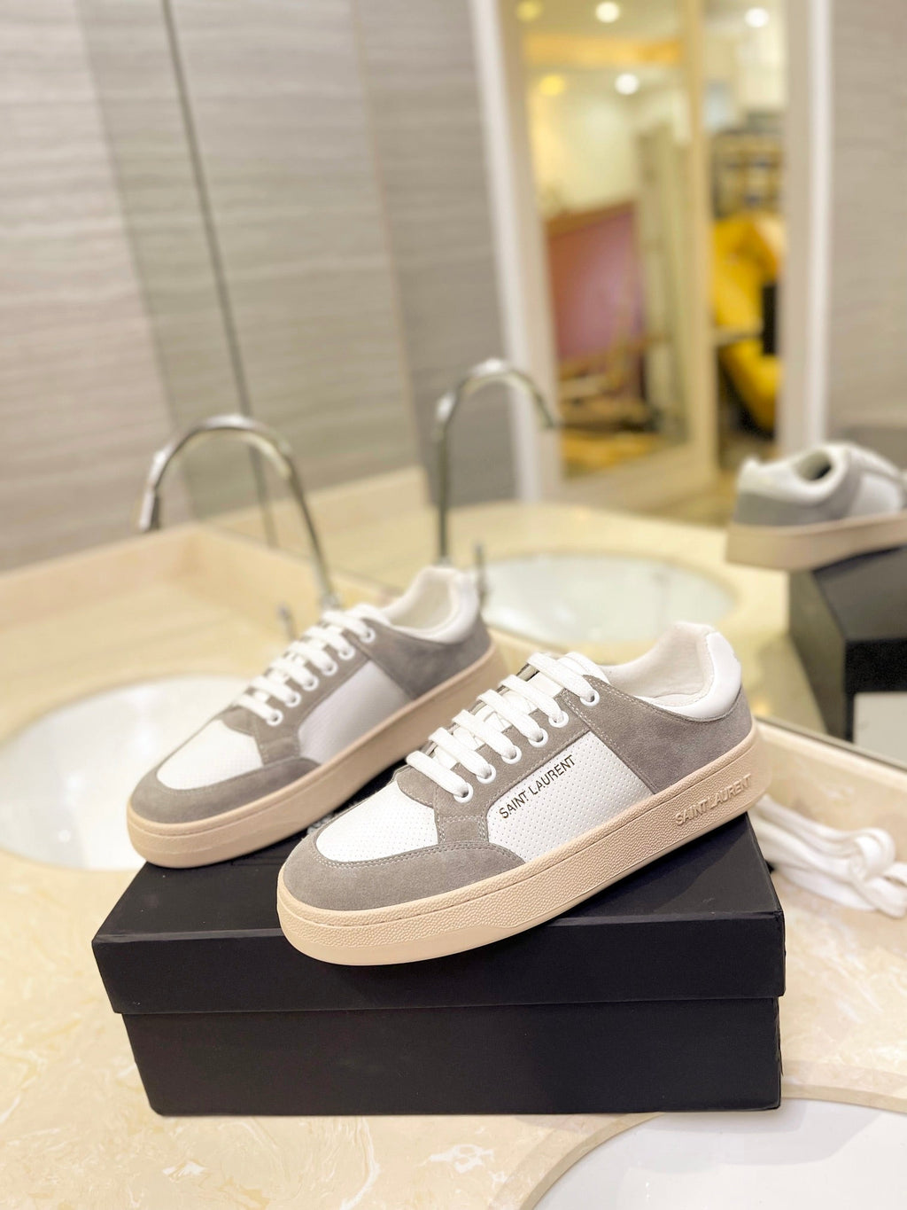 SL SL/61 SNEAKERS CAMEL SUEDE